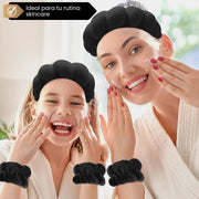 Diadema Glow + muñequeras super absorbentes (Pack de 2 unidades)