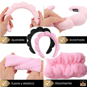 Diadema Glow + muñequeras super absorbentes (Pack de 2 unidades)