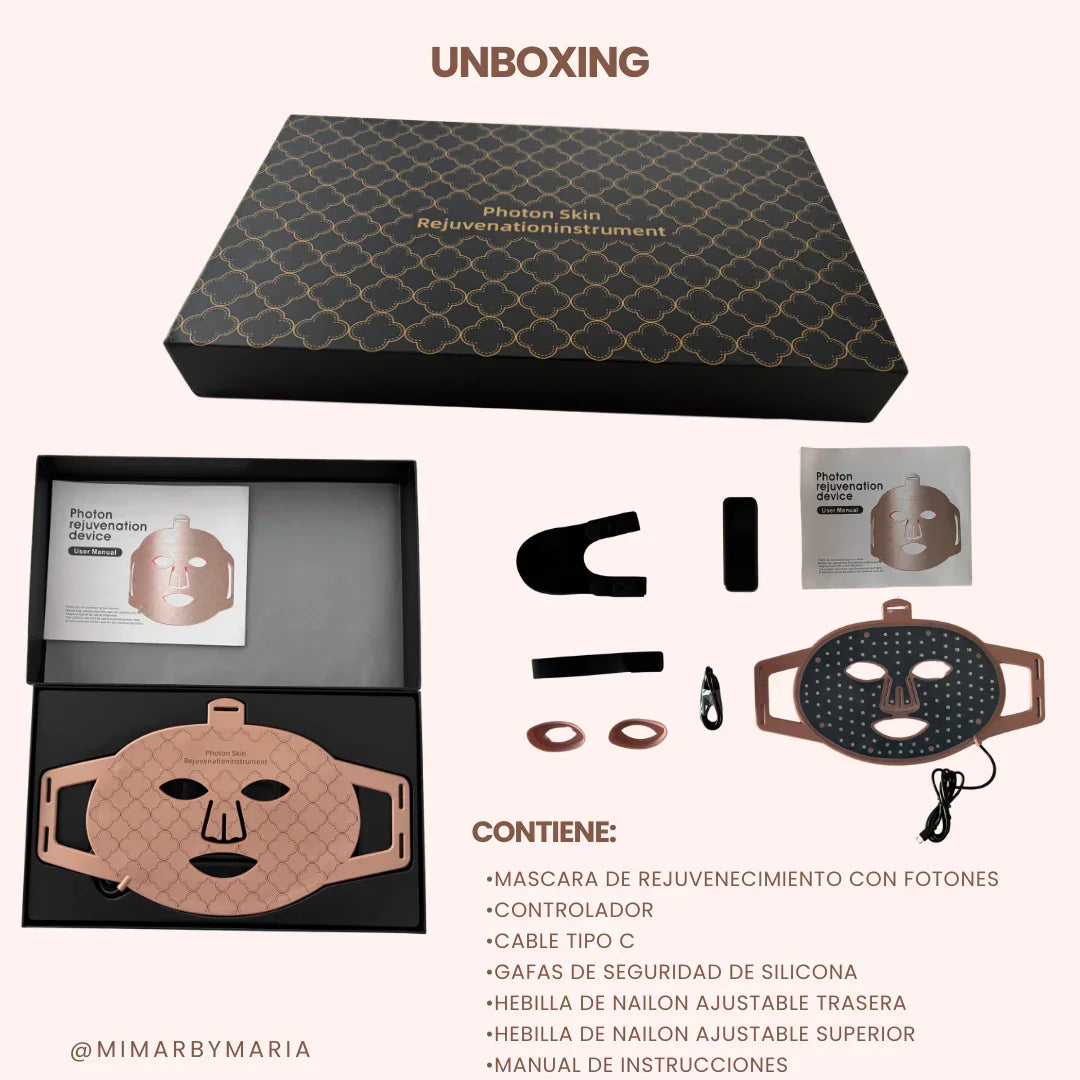 Máscara LED 4 en 1 Lumi Glow Pro - Mimar by Maria